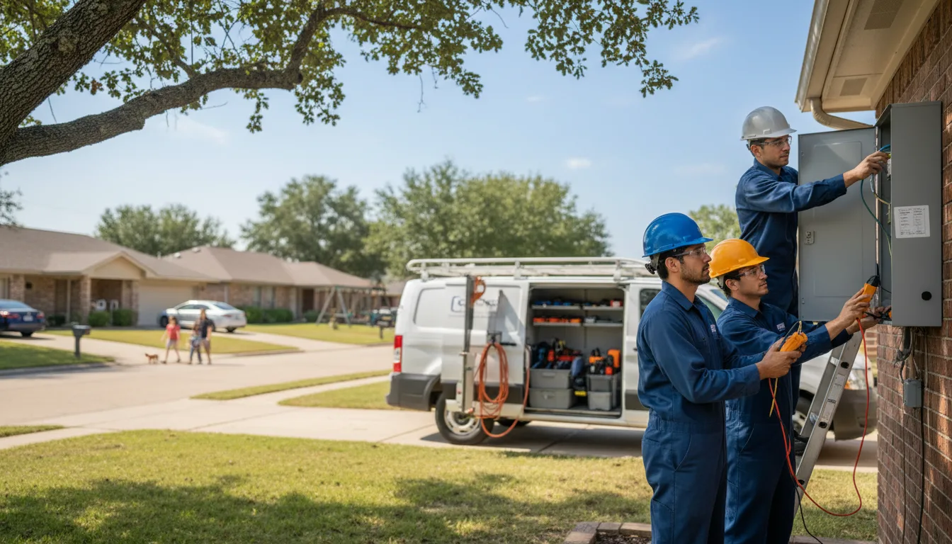Certified electrician providing emergency electrical services in Metcalf, IL